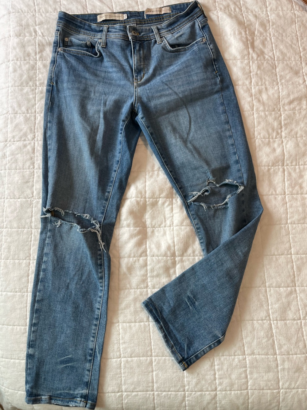 Anthropologie Pilcro Light Blue Distressed Jeans